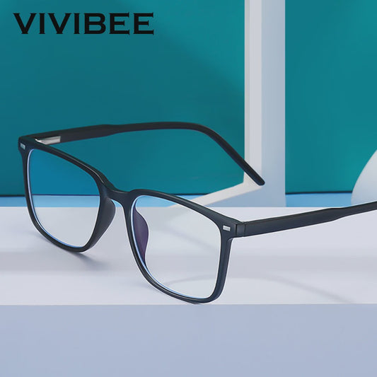 VIVIBEE Klassieke Blauw Licht Blokkerende Bril voor Heren - TR90 Frame, Anti-Ray, Computer & Gaming