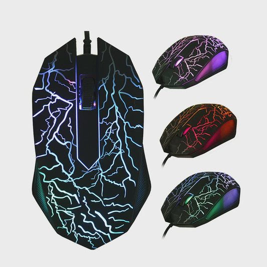 Gaming Muis met 3200DPI, Ergonomisch Design en Kleurrijke LED Verlichting