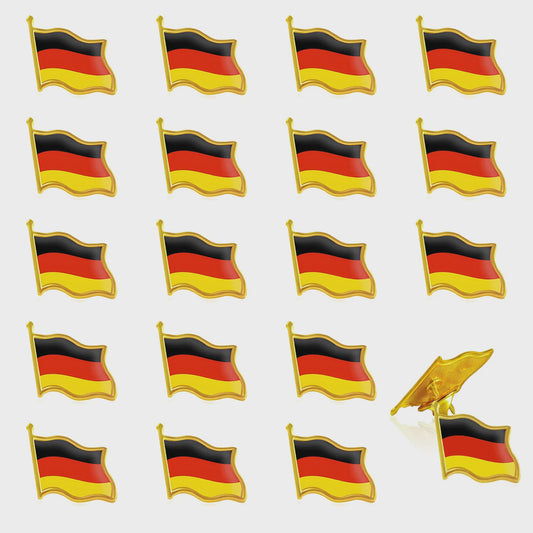 20x Duitse Vlag Speldjes - Metalen Pins voor Kleding, Tassen & Cadeaus