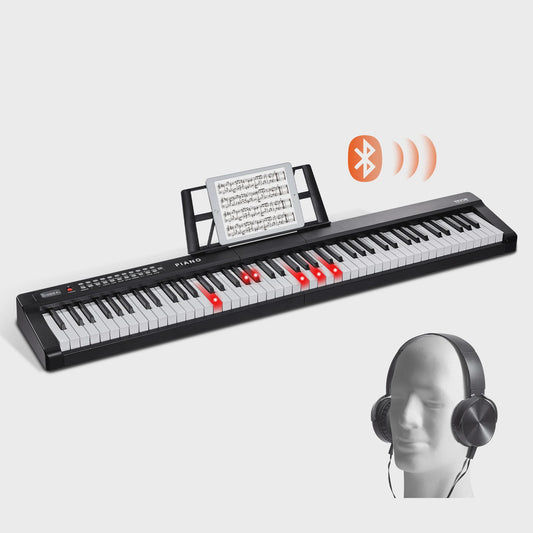88 Toetsen Digitale Piano - Semi-Gewogen Toetsen, Draagbaar & Ideaal voor Beginners