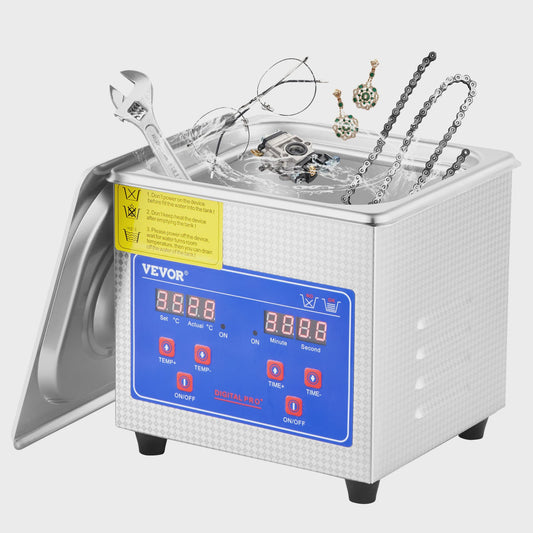 1.3L Ultrasone Reiniger met Digitale Timer - Krachtige & Draagbare Ultrasone Schoonmaakmachine voor Sieraden, Brillen & Meer