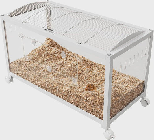 Grote Hamsterkooi met Wielen - Ruim Verblijf voor Hamsters, Cavia's en Kleine Dieren