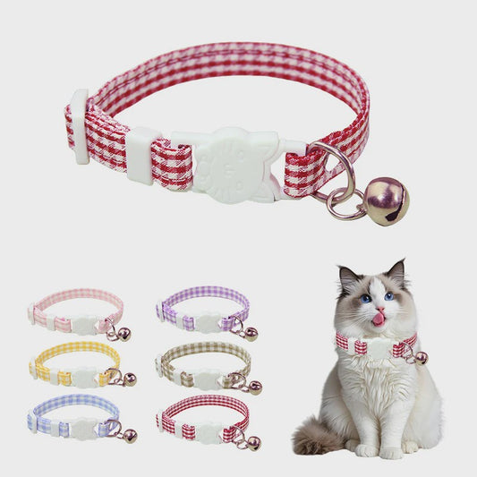 Verstelbare Kattenhalsband met Bel - Veilig & Stijlvol - Anti-verstikking Gesp