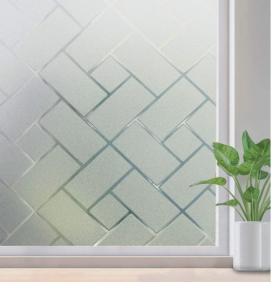 Raamfolie Privacy Glasfolie Statisch Zonder Lijm - Decoratief voor Huis & Kantoor