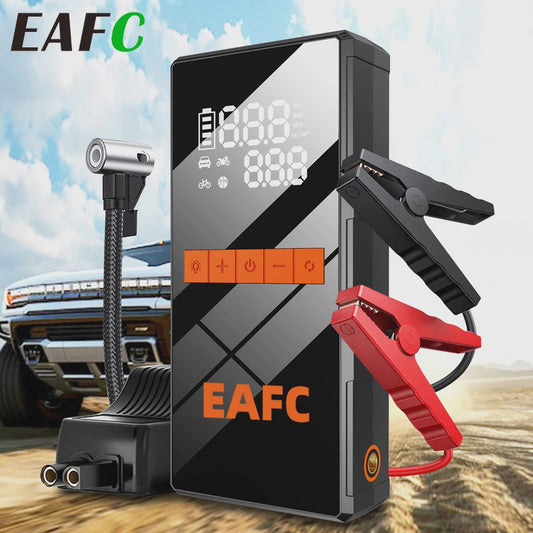 5000A Auto Startkabels Powerbank met 150PSI Bandenpomp - Noodstart & Opladen
