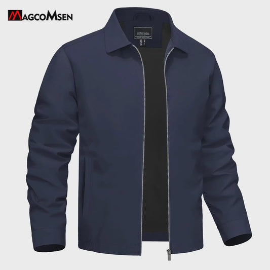 MAGCOMSEN Heren Lichtgewicht Casual Jack met Rits