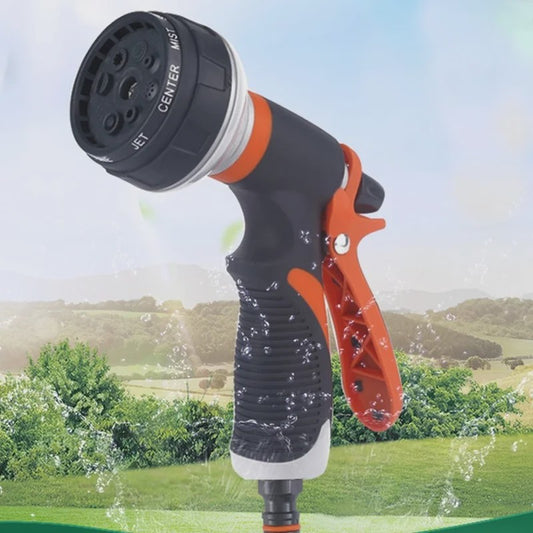 Krachtige Sproeikop met 8 Functies voor Auto en Tuin - Verstelbare Watersproeier
