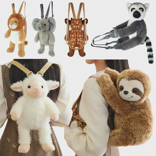 Pluche Dieren Rugzak - 40cm Schattige Knuffel Schoudertas voor Kinderen