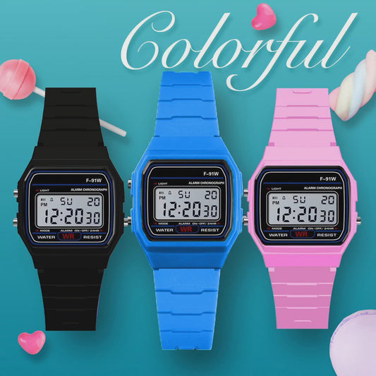 Luxe Digitale Heren & Kinder Horloge - Waterdicht, LED & Alarm