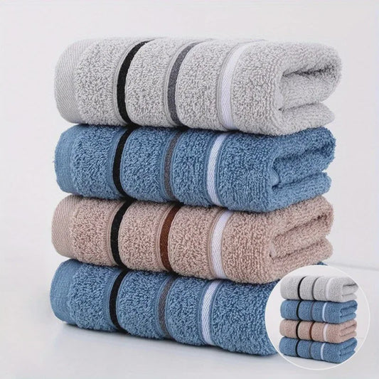Pluche Katoenen Handdoekenset - Zacht & Absorberend, Diverse Kleuren