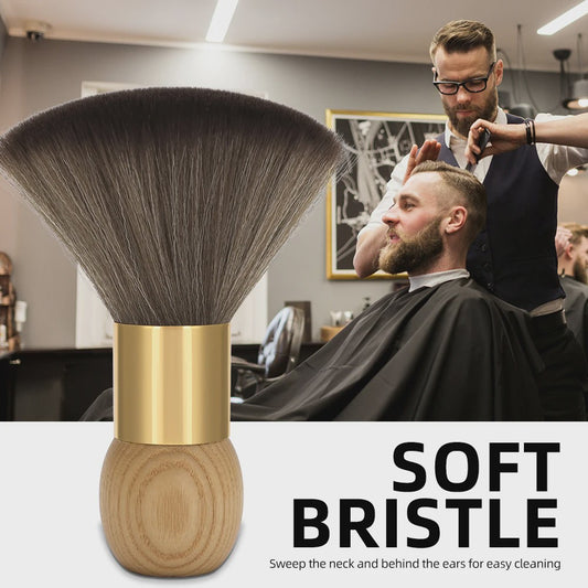 Zachte Salon Borstel met Houten Handvat - Anti-Statisch en Comfortabel