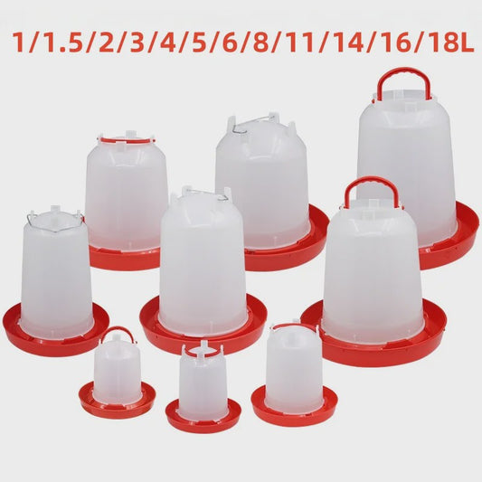 Automatische Kippen Drinkbak - Plastic Voederapparaat - Diverse Maten (1L t/m 18L)