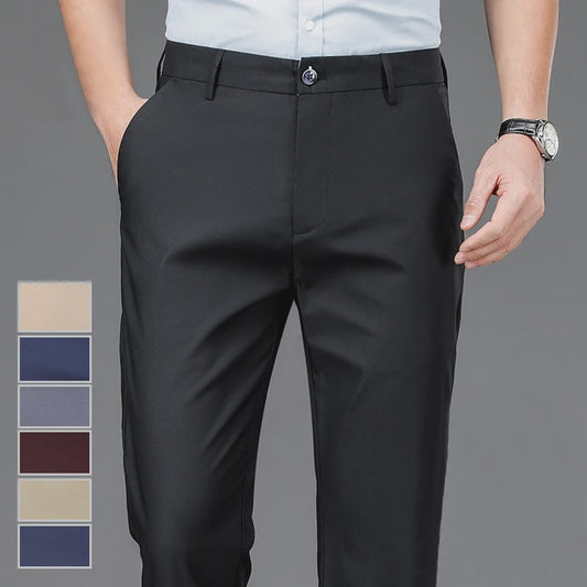 Herfst/Lente Heren Stretch Pantalon - Smart Casual & Office Broek - Sneldrogend