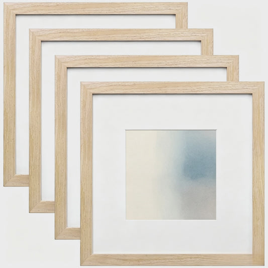 Set van 3 Houten Fotolijsten 25x25 cm - Wanddecoratie & Desktop