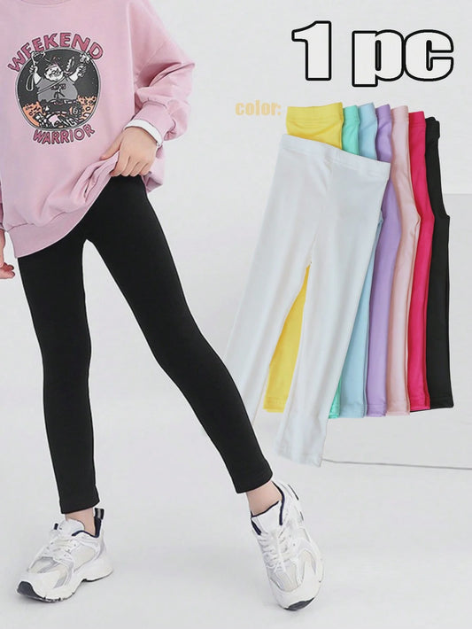 Zachte Kinder Leggings voor Meisjes - Elastisch & Kleurrijk - Dagelijks Gebruik (2-12 Jaar)