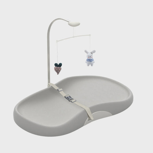 Comfortabele Baby Verschoonmat met Anti-slip, Makkelijk Reinigbaar & Speelboog