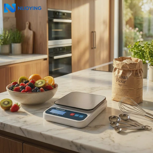 Digitale Keukenweegschaal - 10kg, Roestvrij Staal, Backlit Display & Tare Functie