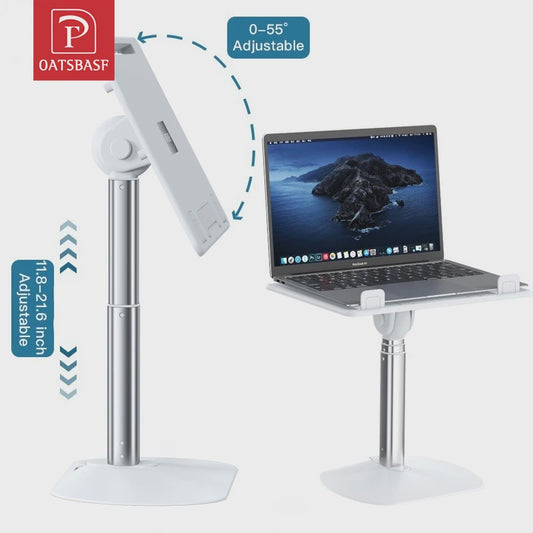 Verstelbare en Opvouwbare Laptopstandaard voor Macbook, Xiaomi & Tablets - Ergonomisch & Koelend