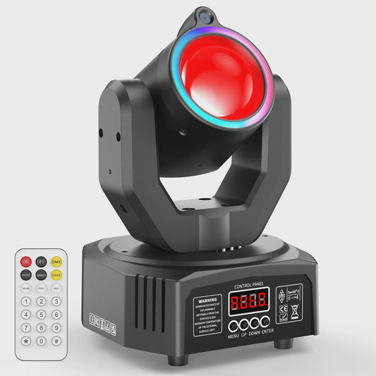 U'King Mini 30W Moving Head Spot Beam LED 4IN1 RGBW Strobe DMX Geluidsgestuurd DJ Verlichting