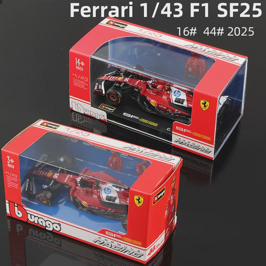 Bburago 1:43 2025 Ferrari SF25 F1 Raceauto Model - Diecast Metaal