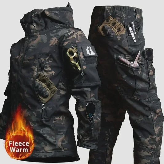 Tactisch Camouflage Heren Set - Waterdicht & Warm voor Buitenactiviteiten