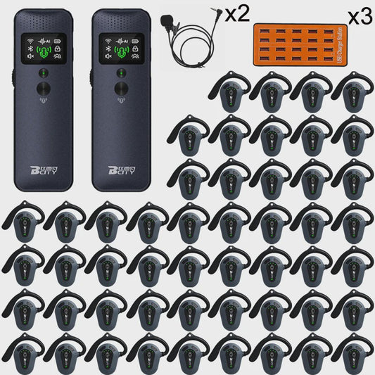 Professioneel 2.4GHz Draadloos Tour Guide Systeem met Groene Laser Pointer en Audio Headset