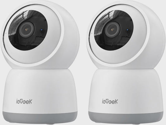 ieGeek 5MP WiFi Beveiligingscamera Binnen - Pan/Tilt, Babyfoon, Huisdier Camera met Bewegingsdetectie
