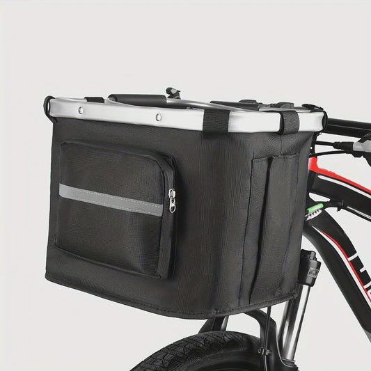 Opvouwbare Fietsmand voor Huisdieren & Boodschappen - Afneembaar met Quick Release