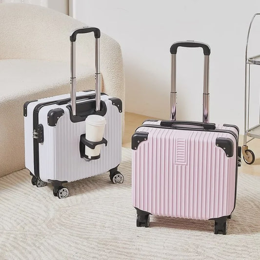 18-inch Trolley Koffer met Bekerhouder - Stijlvol en Praktisch Reisbagage