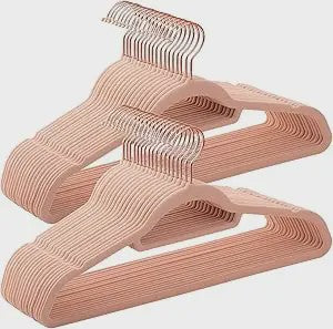 SONGMICS 50-delige fluwelen kledinghangers - Antislip & 360° draaibare haak