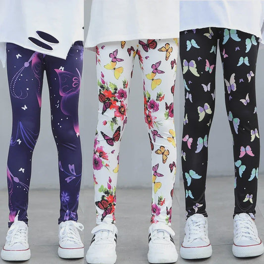 Meisjes Leggings met Print | Comfortabele Stretch Broekjes voor Lente, Zomer & Herfst (2-12 Jaar)