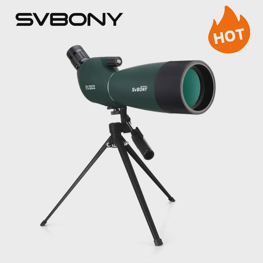 SVBONY SV28 Spotting Scope 25-75x70mm - Krachtige Zoom Verrekijker voor Vogelspotten & Outdoor
