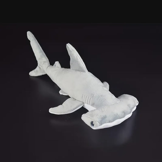 Zachte Haai Knuffel - Grijze Hamerhaai Pluche Kussen voor Kinderen