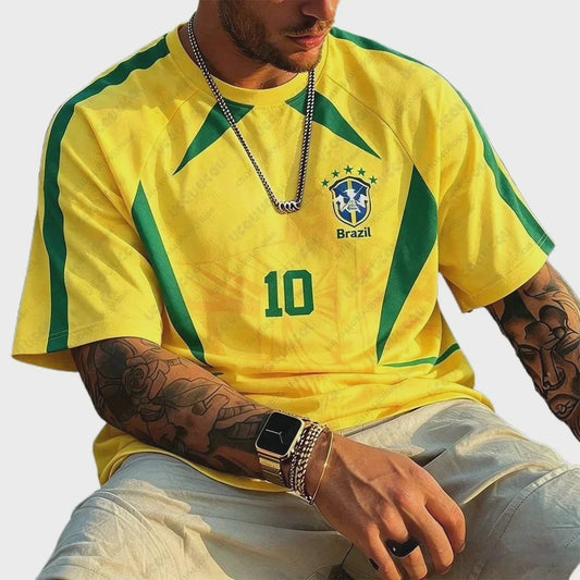 Brazil Voetbalshirt Heren Dames - Zomer Sport T-shirt Korte Mouw Ademend