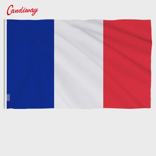 Franse Vlag 90x60cm - Decoratie voor Feest, Parade & Kantoor