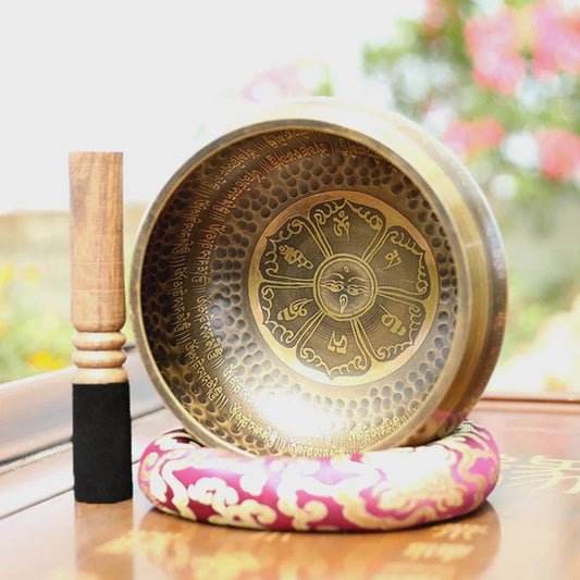 Grote Tibetaanse Klankschaal - Handgemaakt Messing voor Meditatie & Klankhealing
