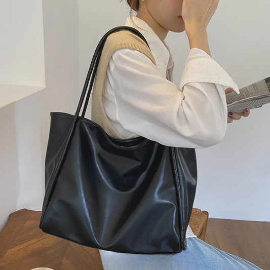 Dames Tote Bag met Textuur - Ruim, Niche Design, Schoudertas voor Dagelijks Gebruik