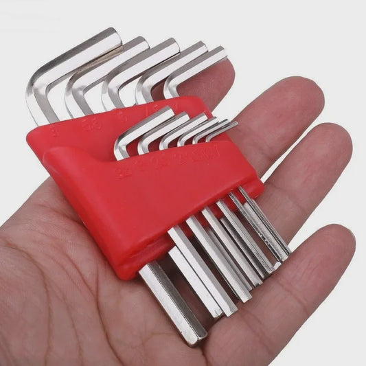 Set Inbussleutels (5, 8 of 11 Delig) - Metrisch, Korte Arm, Gereedschap voor Auto & Huis
