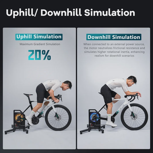 CYCPLUS T2 Direct Drive Smart Bike Trainer - Krachtige Indoor Fietservaring met ANT+ & BLE 5.0