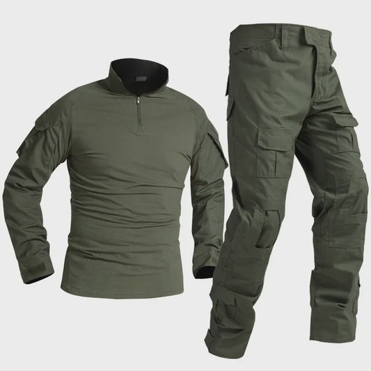 Groen Tactisch Uniform Set: Outdoor Kleding voor Training, Jacht en Paintball