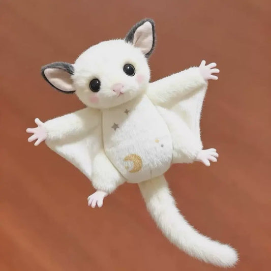 Schattige Sugar Glider Pluche Sleutelhanger - Zachte Vliegende Eekhoorn Tas Hanger, Kawaii Dier Cadeau