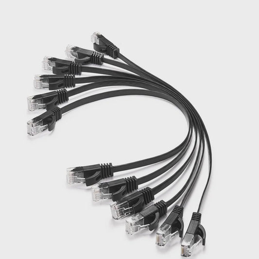 6-Pack Platte CAT6 Ethernet Netwerkkabels (RJ45) - Diverse Lengtes & Kleuren