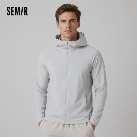 Semir Heren UV Bescherming Jas met Capuchon - Ademend & Comfortabel Zomer Outdoor Jack