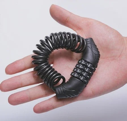 Universeel Combinatieslot met Staalkabel voor Fiets, Motor & Helm - Draagbaar & Anti-diefstal