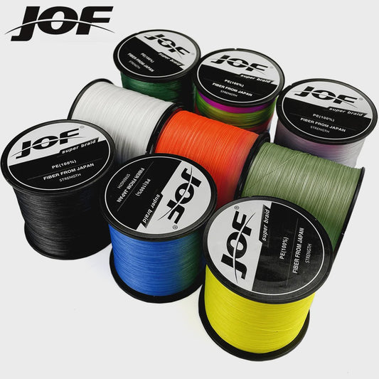 JOF X8 Gevlochten Vislijn - Super Sterk 8-Strands PE Multifilament - 18LB-78LB