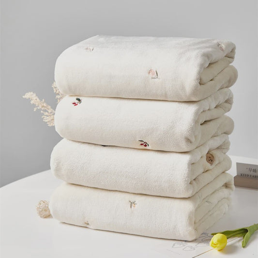 Zachte Baby Deken Fleece - Geboorte Swaddle, Kinderwagen & Ledikant - Antraciet met Sterren