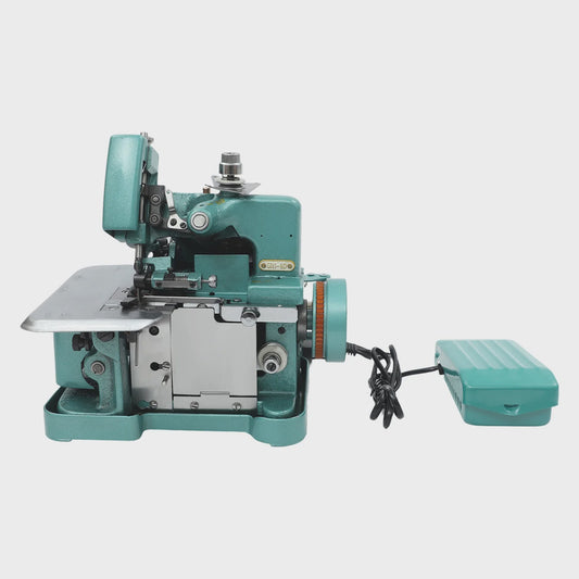 150W Elektrische Overlock Machine - Desktop Model met Voetpedaal, 3000 Steken/min, Verstelbare Breedte