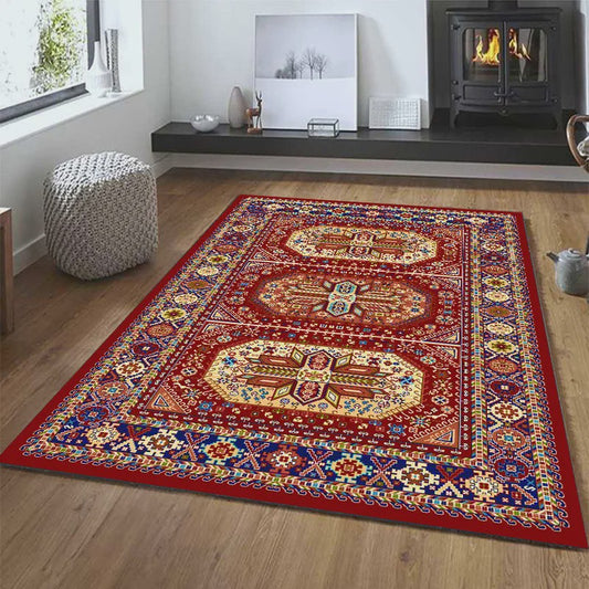 VIKAMA Retro Vloerkleed - Perzisch, Marokkaans & Turks Design voor Woonkamer, Slaapkamer & Zithoek