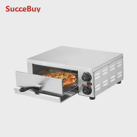 Professionele 1500W Elektrische Pizzaoven voor Thuis & Horeca - Gelijkmatig Bakken & Eenvoudig Reinigen