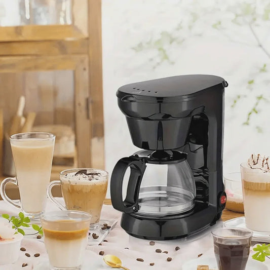 Compacte Koffiezetter 750ml (4-6 kopjes) met Uitneembare Trechter & Papierloos Filter - Ideaal voor Thuis, Kantoor & Reis